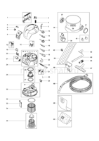 Деталировка(Запчасти) Makita VC2012L