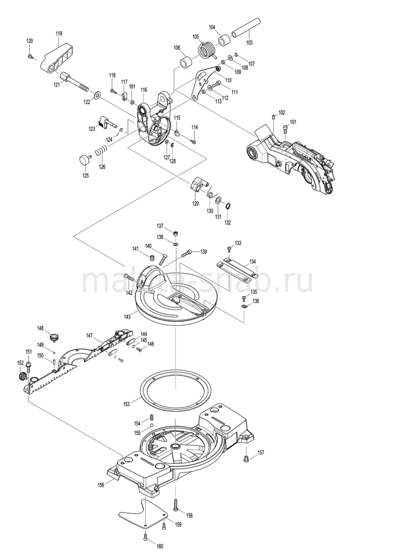 Деталировка(Запчасти) Makita DLS600 1240534105