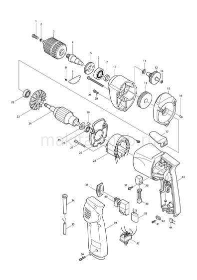 Деталировка(Запчасти) Makita 6510LVR