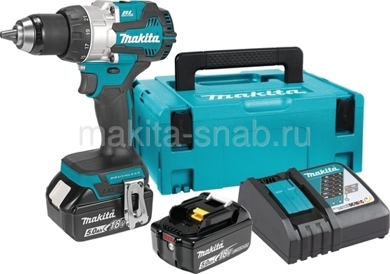 Аккумуляторная дрель-шуруповерт Makita DDF489RTJ