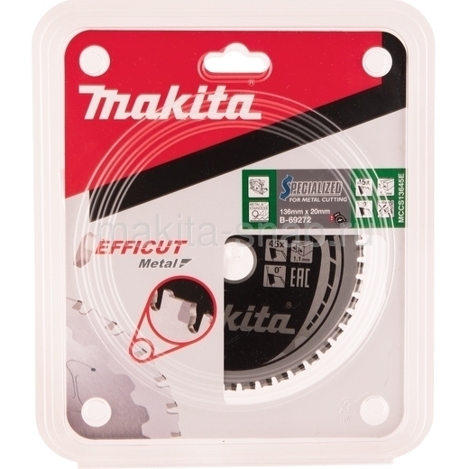 Пильный диск по металлу EFFICUT, 136x20x45T Makita B-69272