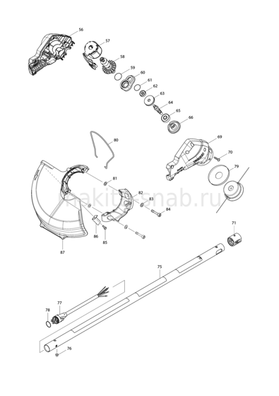 Деталировка(Запчасти) Makita BUR183U 1229262105