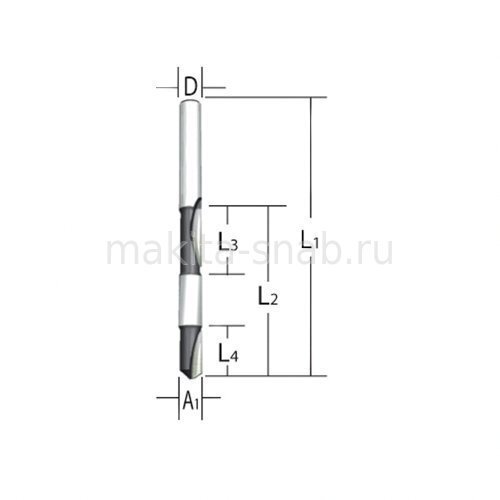 Фреза для двухсторонней окантовки Makita 793062-2 1634260863