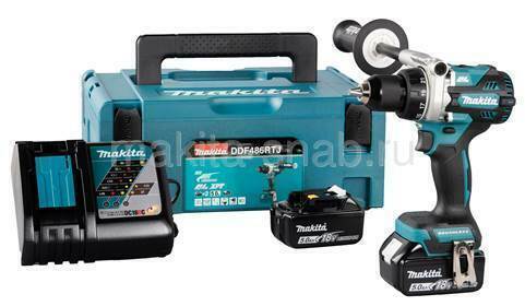 Аккумуляторная дрель-шуруповерт Makita DDF486RTJ 1550565909