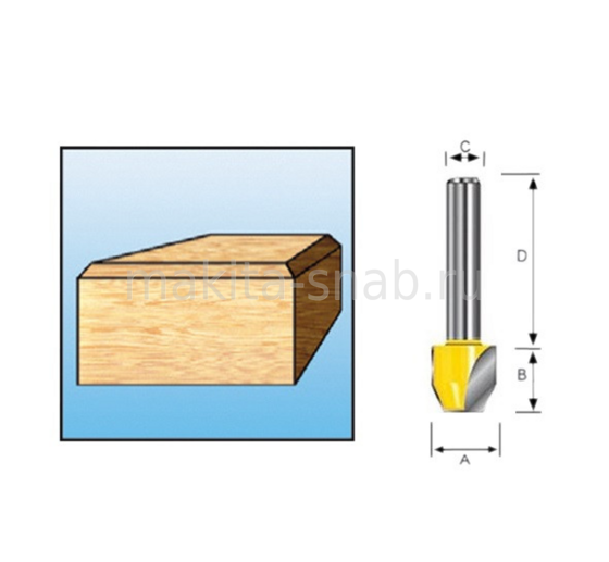 Фреза для прямого и наклонного фрезерирования Makita D-10671