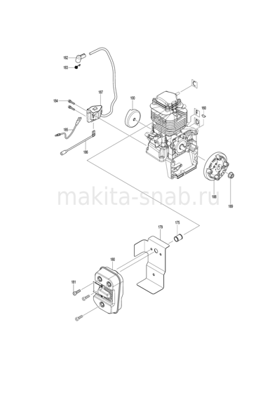 Деталировка(Запчасти) Makita EB5300TH 1246202905