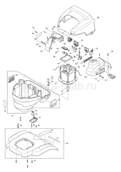 Деталировка(Запчасти) Makita BUK360 1229240905