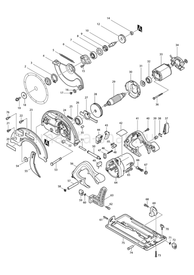 Деталировка(Запчасти) Makita 5603R