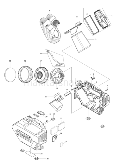 Деталировка(Запчасти) Makita CL121D