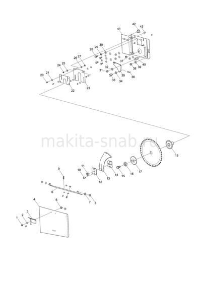 Деталировка(Запчасти) Makita 2712