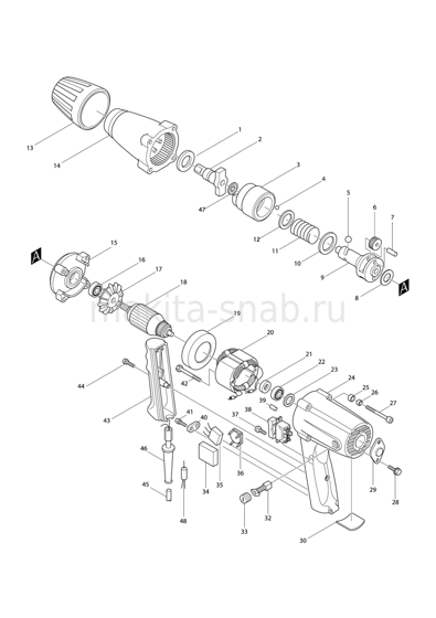 Деталировка(Запчасти) Makita 6905B