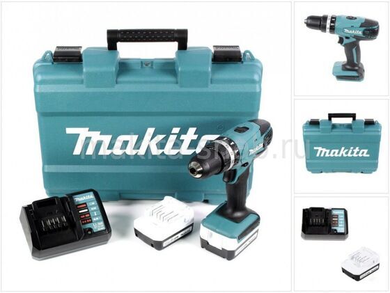 Аккумуляторная ударная дрель-шуруповерт Makita HP347DWE 1035205505