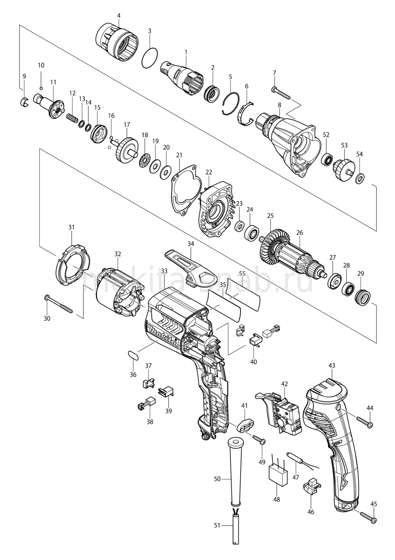 Деталировка(Запчасти) Makita FS2300