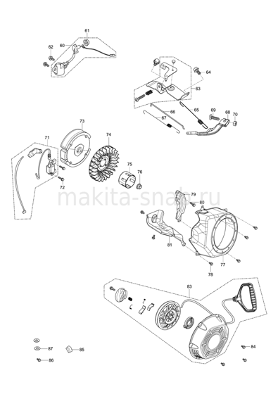 Деталировка(Запчасти) Makita EG2850A 1246295305