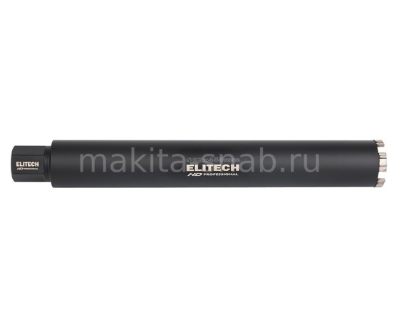 Коронка для алмазного бурения с охлаждением, 62х450, 1 1/4" ELITECH HD 1110.011500 3330244911