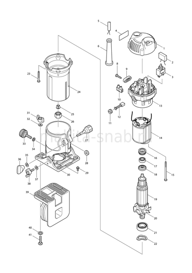 Деталировка(Запчасти) Makita 3710