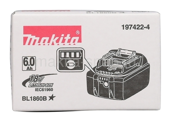 Аккумулятор BL1860B Makita 197422-4 3875533710