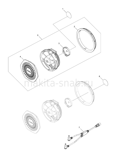 Деталировка(Запчасти) Makita DFJ214