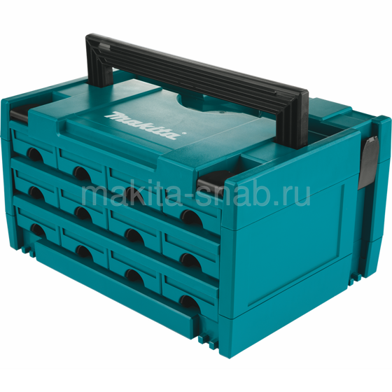 Кейс MAKPAC 12 выдвижных отсека Makita P-84327