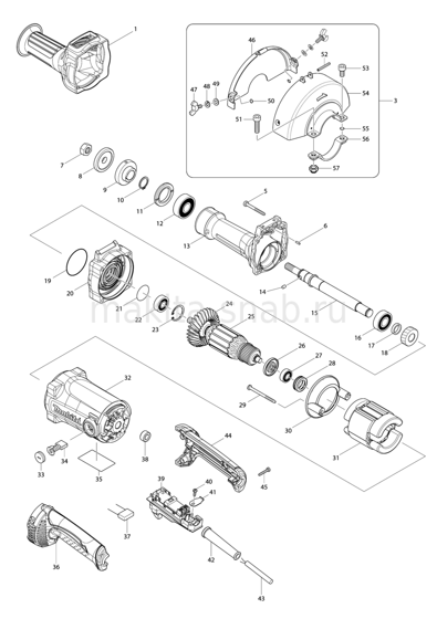 Деталировка(Запчасти) Makita GS6000