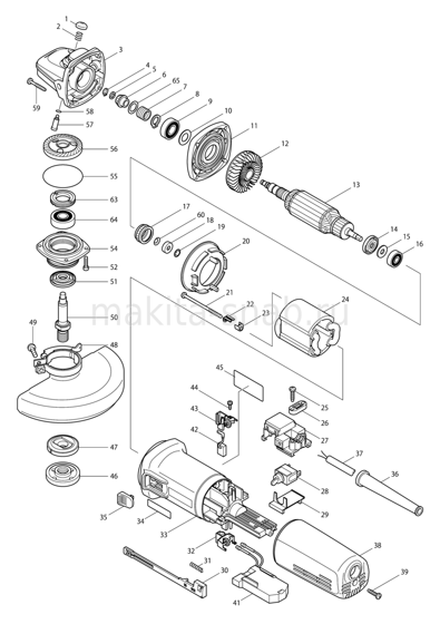 Деталировка(Запчасти) Makita 9566C