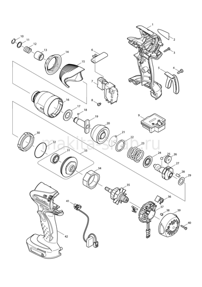 Деталировка(Запчасти) Makita BTD140