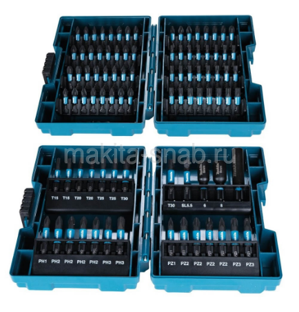 Набор насадок IMPACT BLACK 90шт. Makita E-03109 (1)