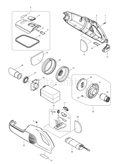 Деталировка(Запчасти) Makita 4076D