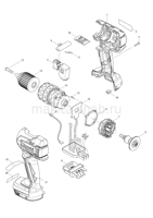 Деталировка(Запчасти) Makita BHP459