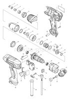 Деталировка(Запчасти) Makita TD0101F