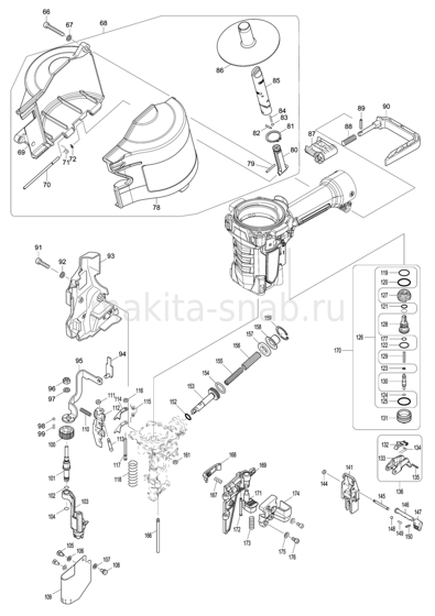 Деталировка(Запчасти) Makita AN935H 1225870705