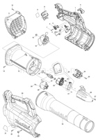 Деталировка(Запчасти) Makita DUB184