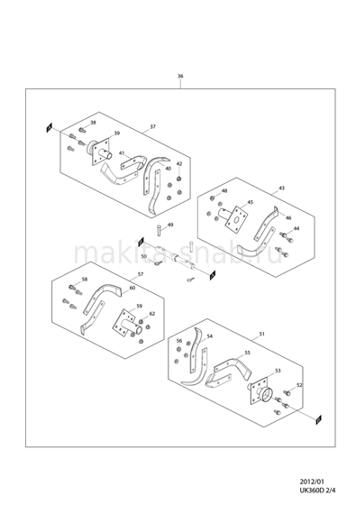 Деталировка(Запчасти) Makita UK360D 1283636305