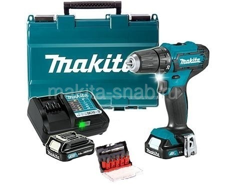 Аккумуляторная дрель-шуруповерт + D-31083 Makita DF333DYX14