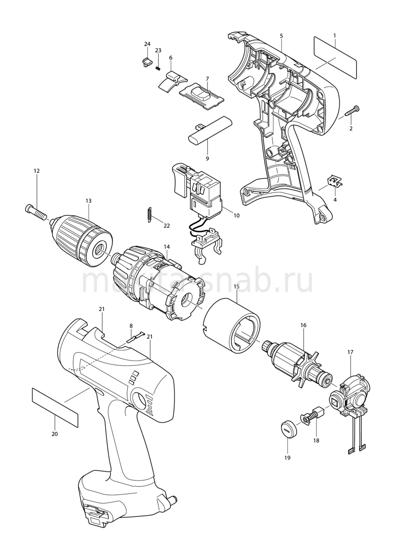 Деталировка(Запчасти) Makita 6347D