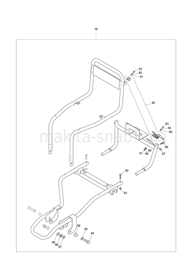 Деталировка(Запчасти) Makita DCU180 1232887305