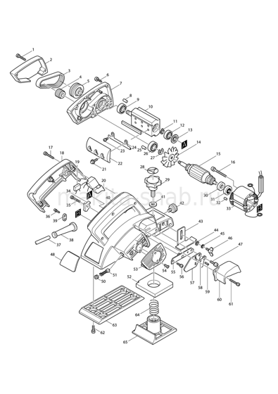 Деталировка(Запчасти) Makita 1923B