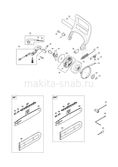 Деталировка(Запчасти) Makita EA3501F 1246194505