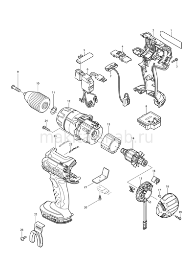 Деталировка(Запчасти) Makita BDF451