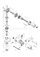 Деталировка(Запчасти) Makita 9554HN