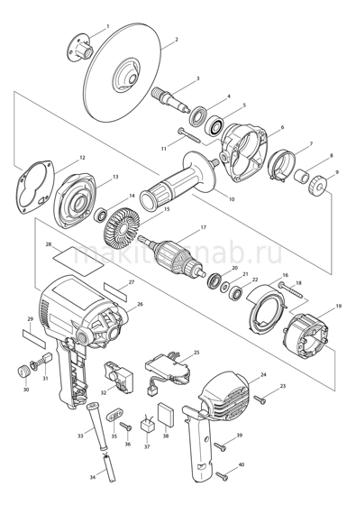 Деталировка(Запчасти) Makita GV7000C