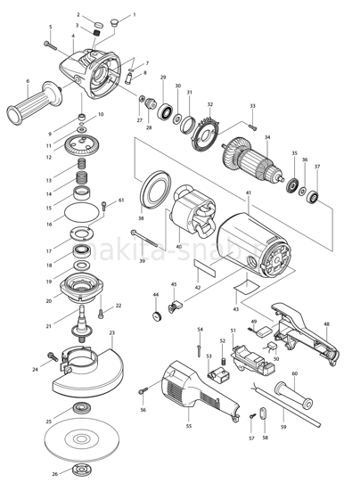 Деталировка(Запчасти) Makita 9079S