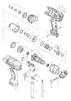 Деталировка(Запчасти) Makita TD0101