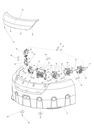 Деталировка(Запчасти) Makita DRC200 1242956505