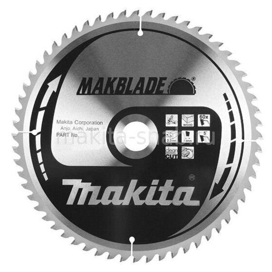 Пильный диск для дерева Makblade, 305 мм. Makita B-03822 1633992263