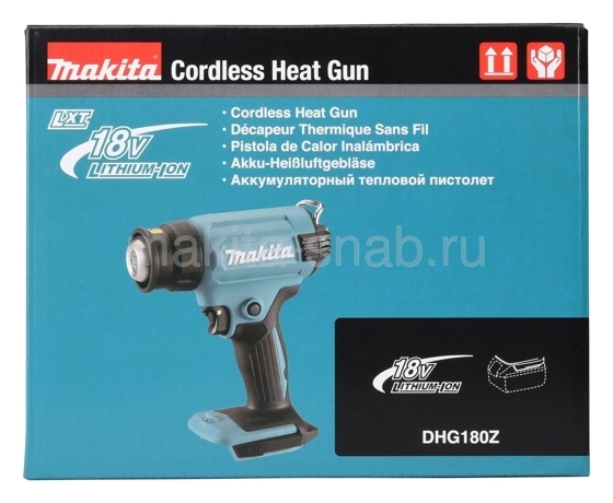 Аккумуляторный термопистолет (Фен) Makita DHG180ZK 3444121909