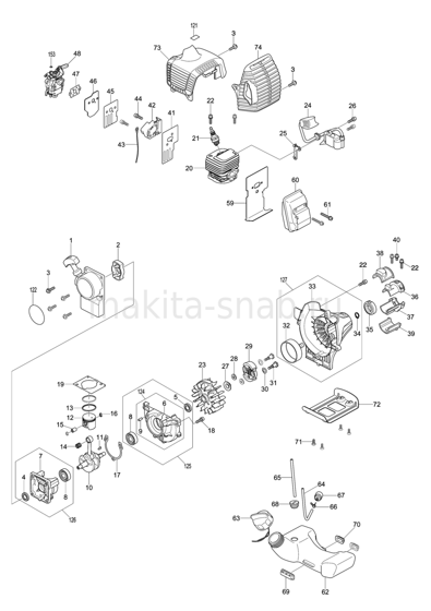 Деталировка(Запчасти) Makita EM2600U