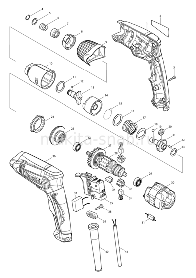 Деталировка(Запчасти) Makita TD0100