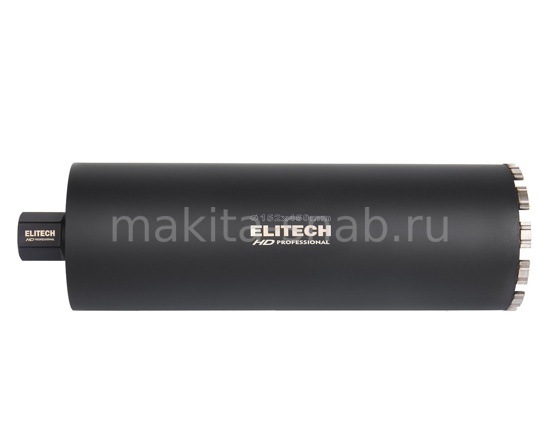 Коронка для алмазного бурения с охлаждением, 152х450, 1 1/4" ELITECH HD 1110.012400 3330540911