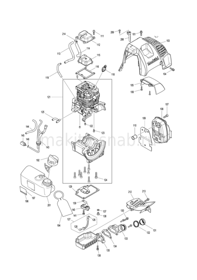 Деталировка(Запчасти) Makita EM4350RH 1248462705